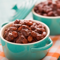 Scratch Ginger Molasses Baked Beans