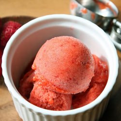 Strawberry Rhubarb Sorbet