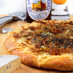 Gorgonzola and Onion Pizza