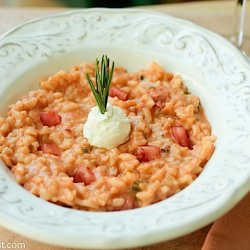 Tomato & Goat Cheese Risotto