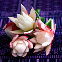 Carved Radish Flowers