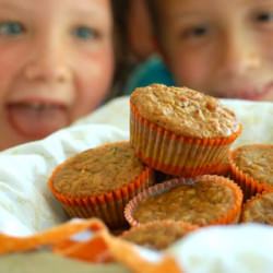 Zucchini Carrot Oatmeal Muffins