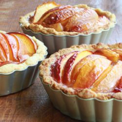 Nectarine and Honey Tarts