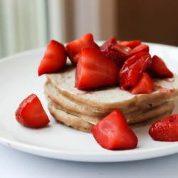 Whole Wheat Strawberry Pancakes