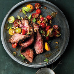 Flank Steak w/ Tomato Salad