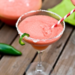 Watermelon Jalapeno Margaritas