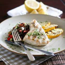 Grilled Blue Marlin Steak