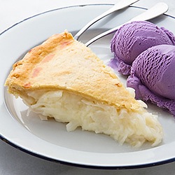 Buko Pie and Ube Ice Cream