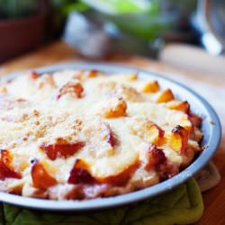 Peach and Crème Fraîche Pie