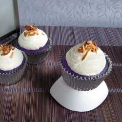 Ube (Purple Yam) Coconut Cupcakes