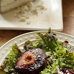 Salad with Grilled Plums