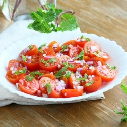 Cherry Tomato and Mint Salad