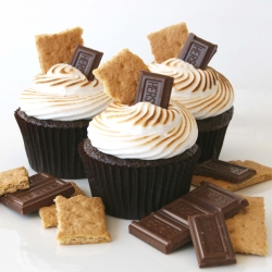 Chocolate S’mores Cupcakes