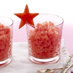 Watermelon stars, Granita & Soup