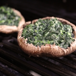 Spinach Stuffed Portabellas