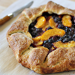 Peach and Blueberry Galette