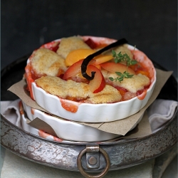 Apricot & Plum Cobbler