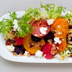 Beet & Goat Cheese Frisee Salad