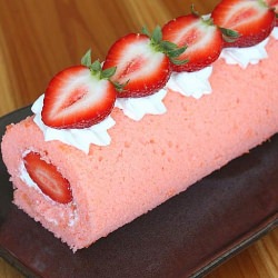 Strawberry Swiss Roll