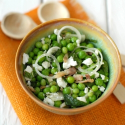 Summer Pea Pancetta Salad