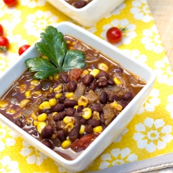 Fast Fiesta Black Bean Soup