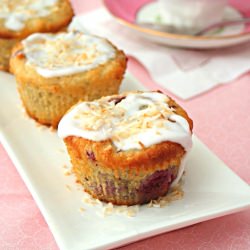 Raspberry Coconut Muffins