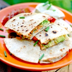 Smoked Salmon Quesadillas