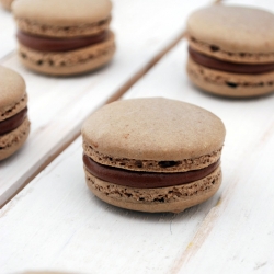 Chocolate Nutella Macarons