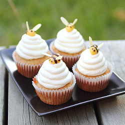 Honey Beehive Cupcakes