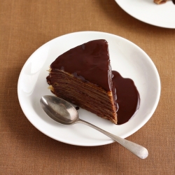 Bruléed Mocha Crepe Cake