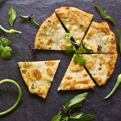 Garlic Scape & Herb Pancake