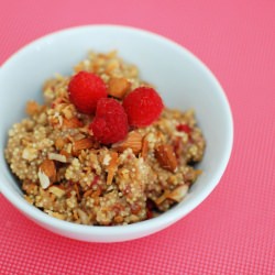 Raspberry Almond Coconut Quinoa