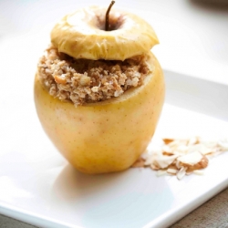 Golden Baked Stuffed Apple