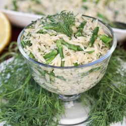 Orzo Salad with Asparagus