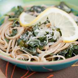 Spaghetti with Braised Kale