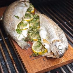 Cedar Plank Smoked Whole Trout