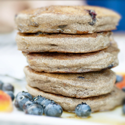 Blueberry Buckwheat Pancakes