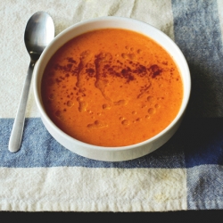 Chilled Red Pepper and Yogurt Soup