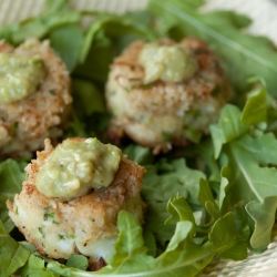 Crab Cakes & Avocado Salsa