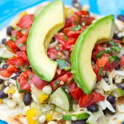 Summer Veggie Tostada