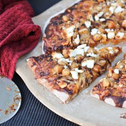 Barbecue Chickpea Pizza