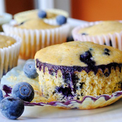 Blueberry Cornbread Muffins