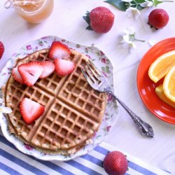 Coconut Sponge Cake Waffles