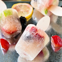 White Sangria Popsicles