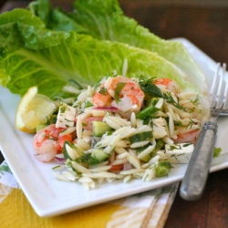 Shrimp & Orzo Salad w/ Feta