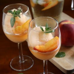 Peach Sangria Sorbet