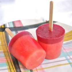 Watermelon-Pomegrante Ice Pops