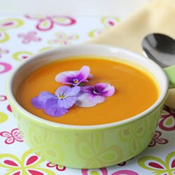 Carrot Soup w/ Fresh Basil