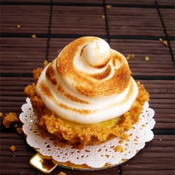 Passionfruit Meringue Tartlet