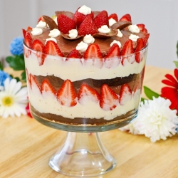 Chocolate and Strawberry Trifle